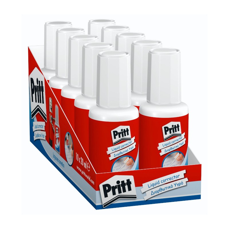 CORRETTORE PRITT FLUID BOCCETTA 20ML -10PZ 674147