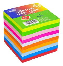 ITERNET Cubo notes colori forti pastello post-it 800fg 3291
