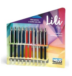1 - BIRO NIJI MINI LILI METALLO SCATTO - 10 PZ 1301