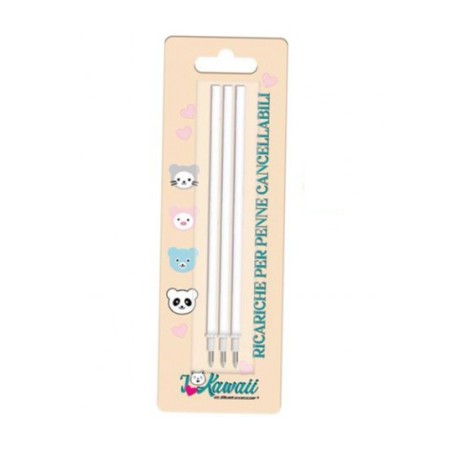 1 - BLUEKOVER REFIL BLU X PENNE CANCELLABILE 3pz. -KAWAII CANC-BLUE