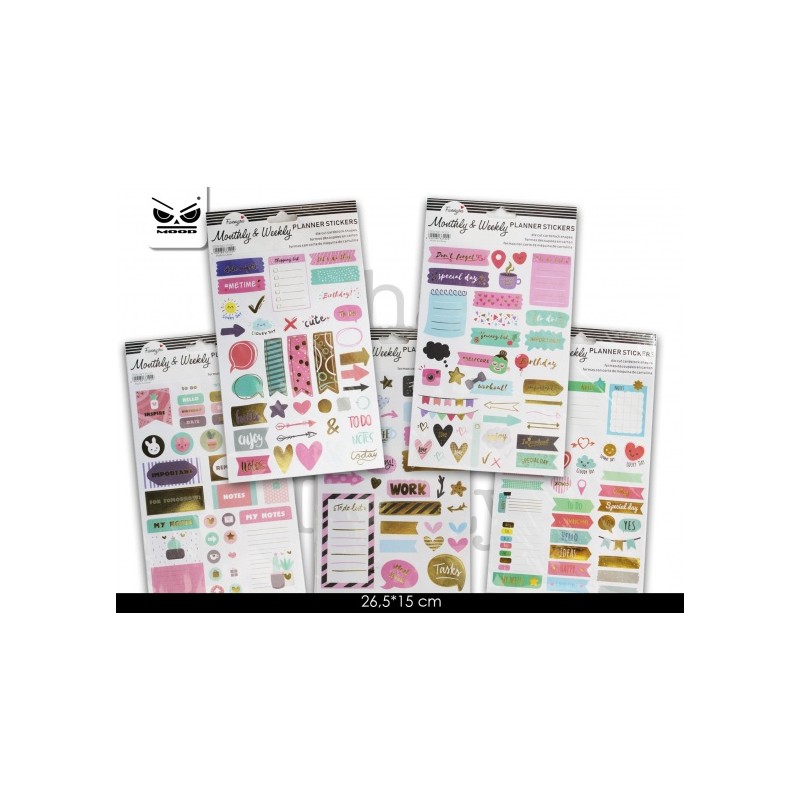 MOOD STICKER PER AGENDE E PLANNER CONF 20 PZ. ST5627