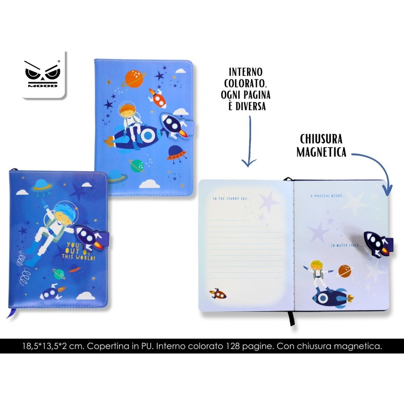 MOOD NOTEBOOK DIARIO SEGRETO ASTRONAUTA ST7045