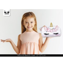 1 - MOOD ASTUCCIO BEAUTY CASE UNICORNO ROSE conf. 2 pz. ST6108
