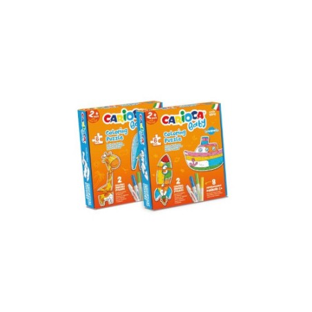 1 - PUZZLE CARIOCA COLORING TRASPORTS BABY 43080