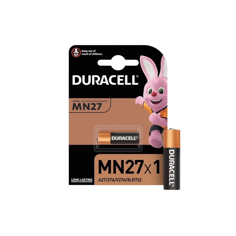 Pila duracell alcalina 12v mn27 conf. da 1 pz