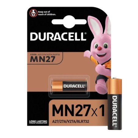 1 - Pila duracell alcalina 12v mn27 conf. da 1 pz