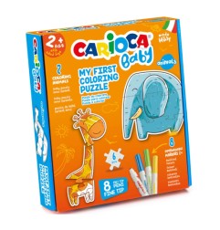 1 - PUZZLE CARIOCA COLORING ANIMALS BABY 43079