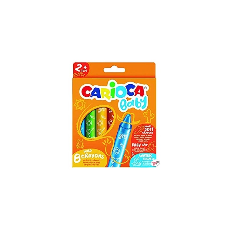 PASTELLI CERA CARIOCA BABY WILD CRAYONS -8pz 42892