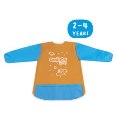 1 - GREMBIULE CARIOCA BABY APRON C/MANICHE 2-4 ANNI - 33100