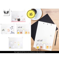 1 - MOOD BUSTA TRASP. GATTINI mis.M -12pz ST7098