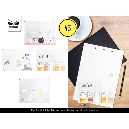 1 - MOOD BUSTA TRASP. GATTINI mis.M -12pz ST7098