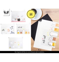 1 - MOOD BUSTA TRASP. GATTINI mis.L -12pz ST7099