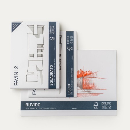 1 - BLOCCO DA DISEGNO FAVINI 2 24X33 LISCIO 20fg. 110gr. A140514