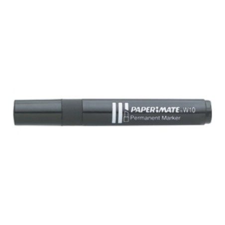 1 - Pennarello Marker W10 punta a scalpello Papermate colore nero S0192654