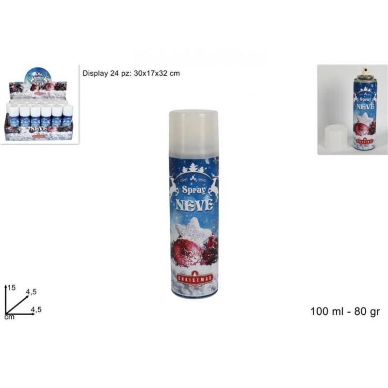 Bomboletta Neve Spray 100 ml - Effetto Neve Artificiale per Decorazioni Natalizie