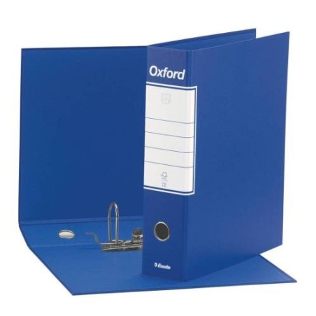 Esselte Registratore d'archivio con custodia commerciale dorso 8 formato commerciale 23x30 blu G83 Oxford 390783050
