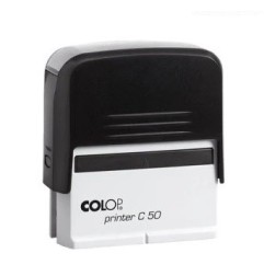 Timbro Autoinchiostrante COLOP Printer 50 - Area di Stampa 30 x 69 mm, Fino a 7 Righe PRC50
