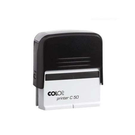 Timbro Autoinchiostrante COLOP Printer 50 - Area di Stampa 30 x 69 mm, Fino a 7 Righe PRC50
