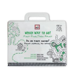 Funny Mat TRAVEL SET in polipropilene riutilizzabile stampata cm.16X21 -DA CHE PARTE ANDARE- 1165