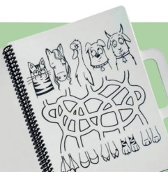 Funny Mat TRAVEL SET in polipropilene riutilizzabile stampata cm.16X21 -DA CHE PARTE ANDARE- 1165