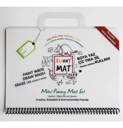 Funny Mat TRAVEL SET in polipropilene riutilizzabile stampata cm.16X21 -COLORA- 1146