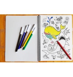 Funny Mat TRAVEL SET in polipropilene riutilizzabile stampata cm.16X21 -COLORA- 1146