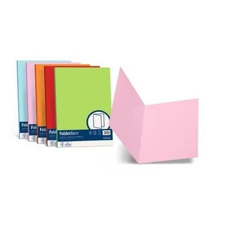 Cartelline Semplici Favini Acqua, Formato 25x34 cm, 200 g/m², Colore Ghiaccio - 50 Pezzi A50U664