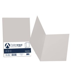 Cartelline Semplici Favini Acqua, Formato 25x34 cm, 200 g/m², Colore Ghiaccio - 50 Pezzi A50U664