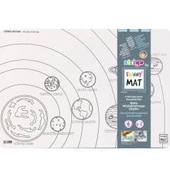 Funny Mat Tovaglietta in polipropilene riutilizzabile stampata cm.48x33,5 -SISTEMA SOLARE- 1021