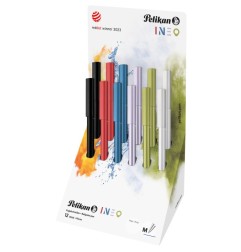 Espositore da 12 Penne a Sfera Pelikan Ineo Elements, Colori Assortiti 606929