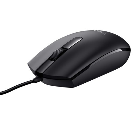 MOUSE TRUST OTTICO CON FILO - NERO TM101
