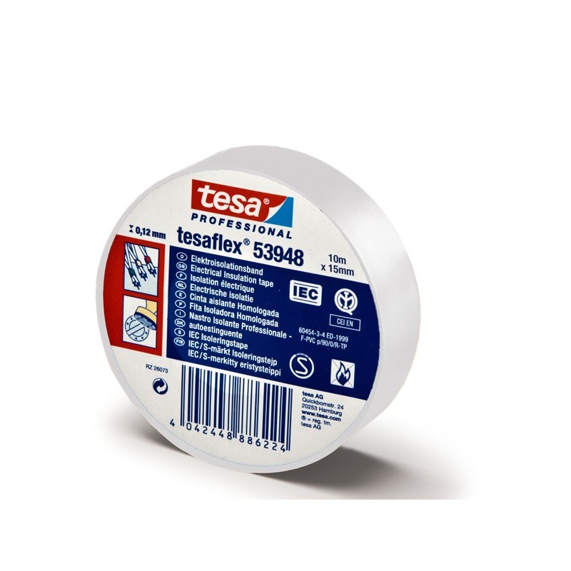 NASTRO ISOLANTE 15X10MT BIANCO TESA 53988-00060