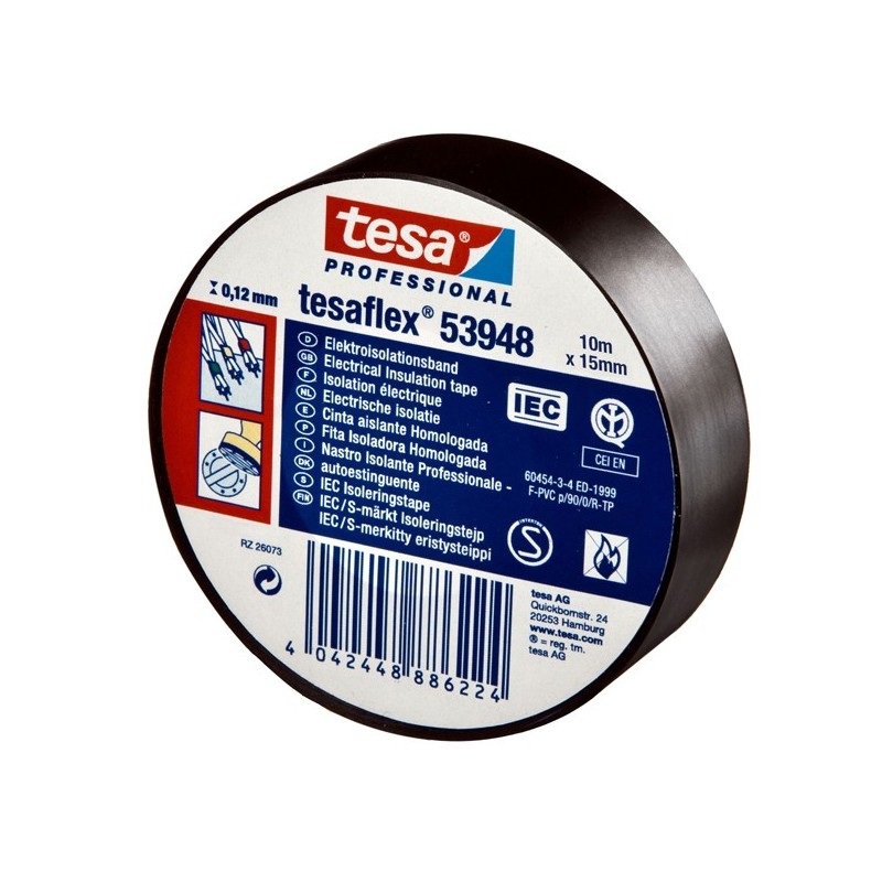 NASTRO ISOLANTE 15X10MT NERO TESA 53988-00000
