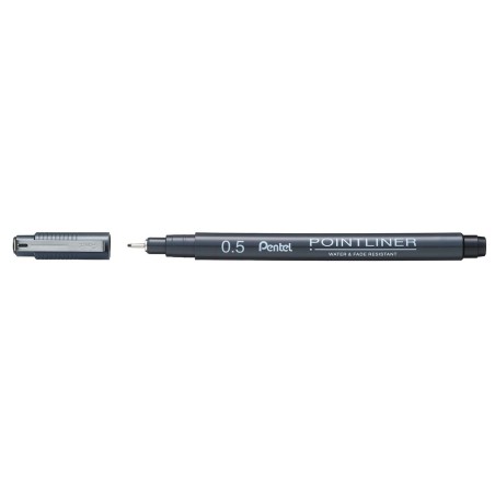 Pentel Pointliner S20P-5A fineliner 0,5 mm nero 12 pz