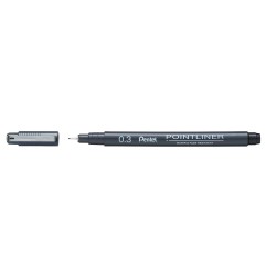 Pentel Pontiliner S20P-3A fineliner 0.3 mm nero 12 Pz
