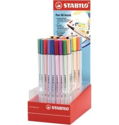 Set 80 pz Pennarelli Stabilo Pen 68 Brush 568/80-011