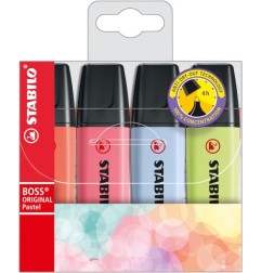 Stabilo Boss Original Pastel 4 evidenziatori colori pastello 70/4-3