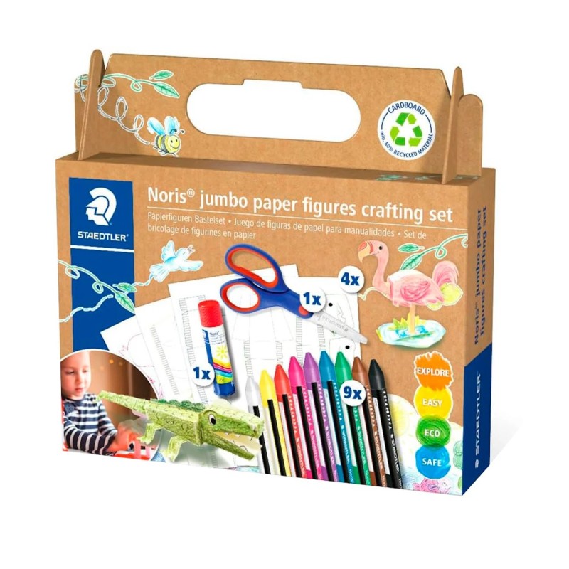 Staedtler Noris Iumbo Craftin Set Set di Attività Manuali con Figure di Carta 61-C4