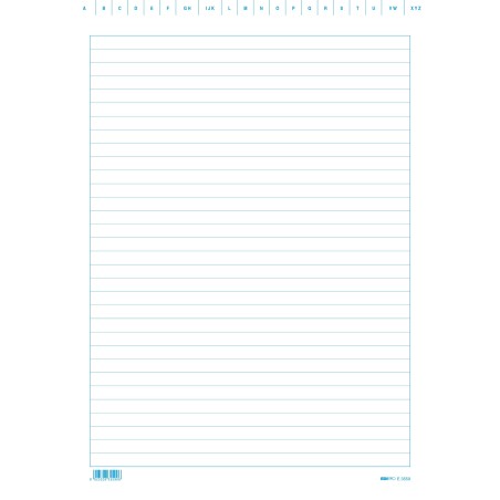 EDIPRO  Blocco da 100 schede rigate ad uso generico 29,7x21 E3559