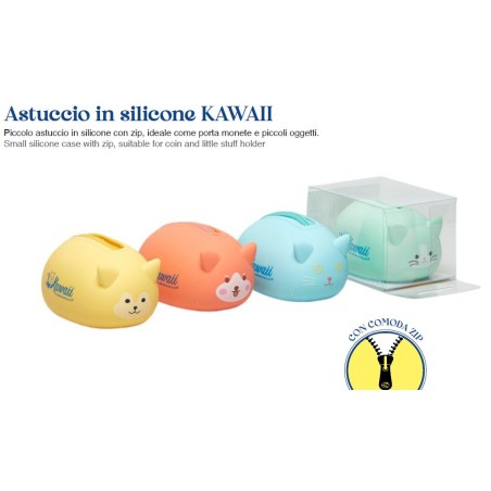 ASTUCCIO IN SILICONE ANIMALETTI -KAWAII PP-45BL