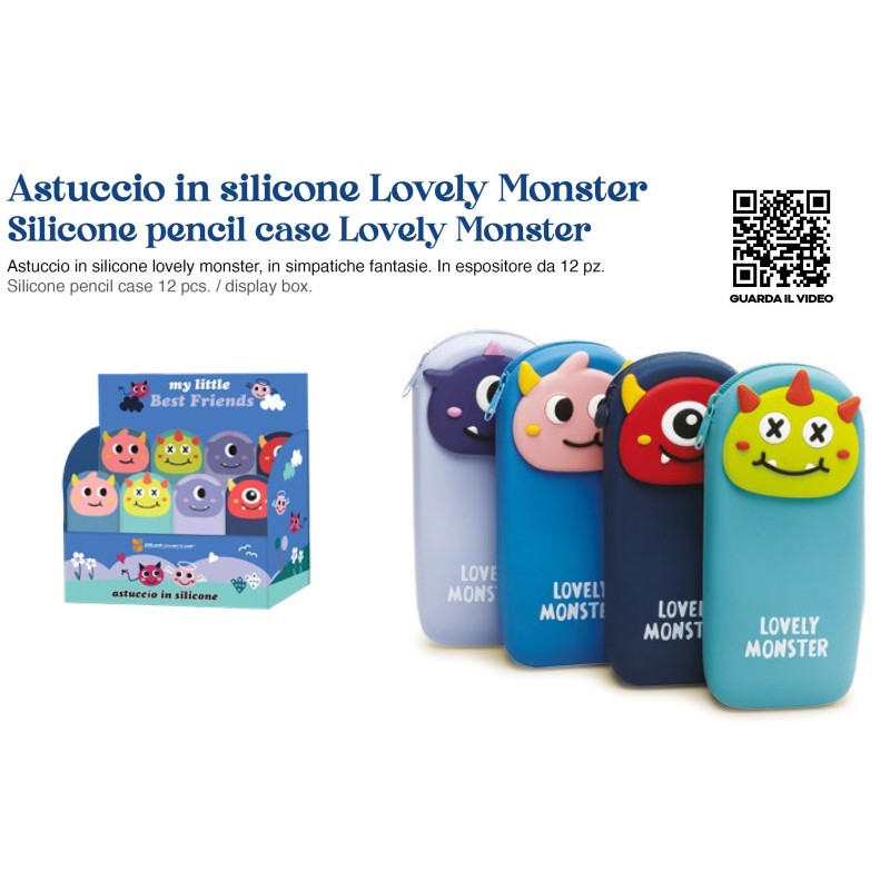 ASTUCCIO IN SILICONE MOSTRICIATTOLI -12PZ -KAWAII PP-42BL