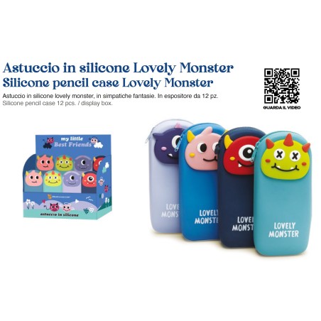 ASTUCCIO IN SILICONE MOSTRICIATTOLI -12PZ -KAWAII PP-42BL