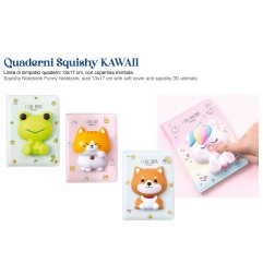 BLUEKOVER QUADERNO 13X17 C/COP. MORBIDA ANIMALETTI 3D -KAWAII LZ-1317