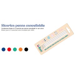 BLUEKOVER REFIL VERDE X PENNE CANCELLABILE 3pz. -KAWAII CANC-VERDE