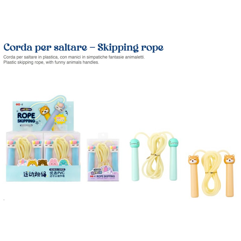 EXPO CORDE x SALTARE C/MANICI ANIMALETTI -12pz. KAWAII SR-05LZ