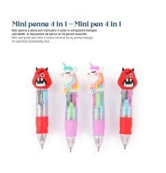 EXPO MINI PENNE A COLORI FANTASIE ASS. -24pz. KAWAII BK-41BX
