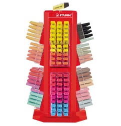 ESTABILO BOSS ORIGINAL NatureCOLORS Espositore girevole 470 evidenziatori colori naturali assortiti IT70/470-1