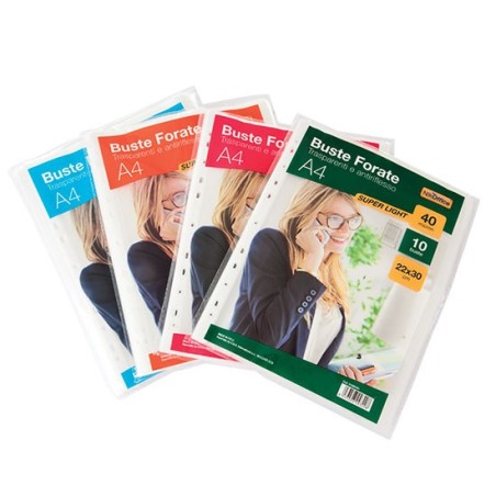 Buste a foratura universale lucide 22x30 cm 50 pz. S150 01/012