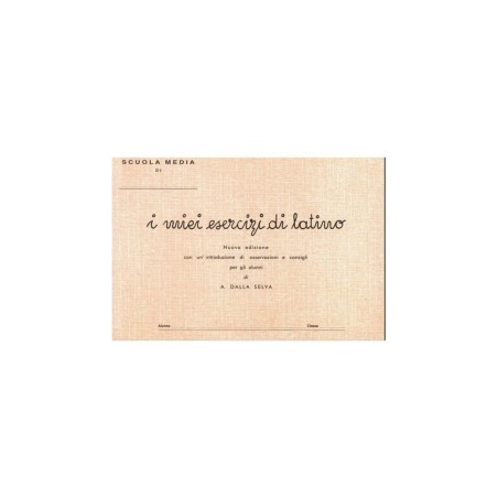 RUGGERI Quaderno per esercizi di Latino 24x17cm - 9175