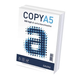 Carta Copy Favini A5 80 g/m² 148 x 210 mm, 500 fogli A620505